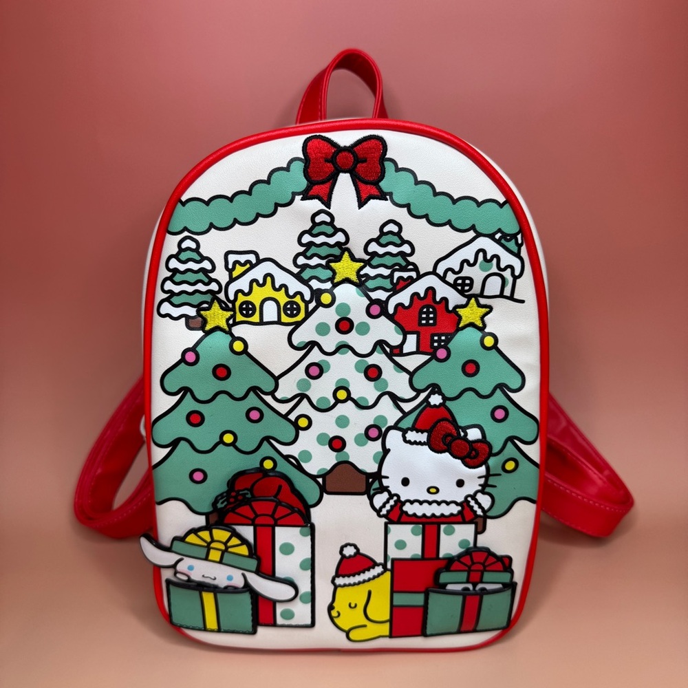 Her Universe Sanrio Hello Kitty & Friends Christmas House Mini Backpack